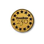 Freedom 250 Challenge Coin Gold Limited Edition