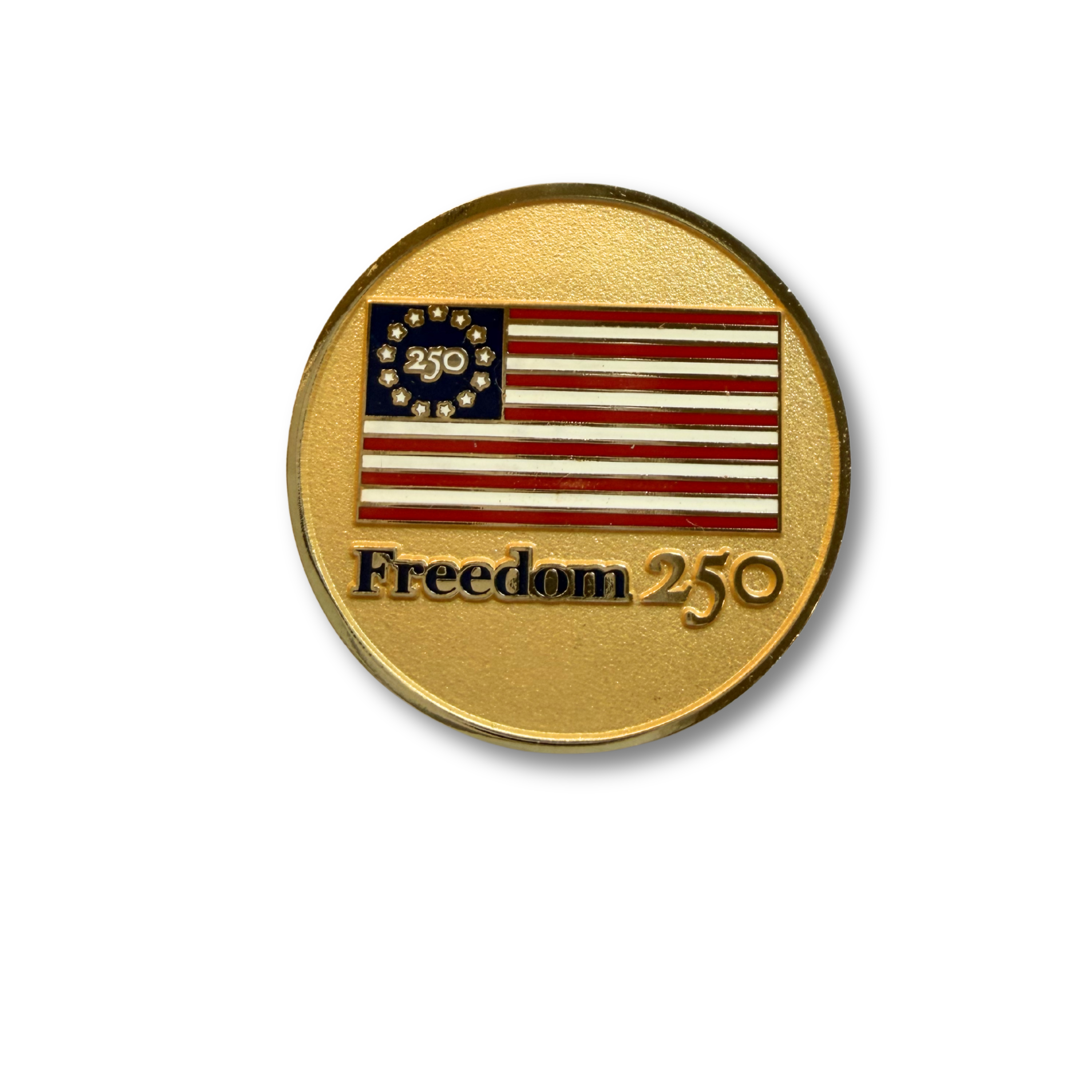 Freedom 250 Challenge Coin Gold Limited Edition