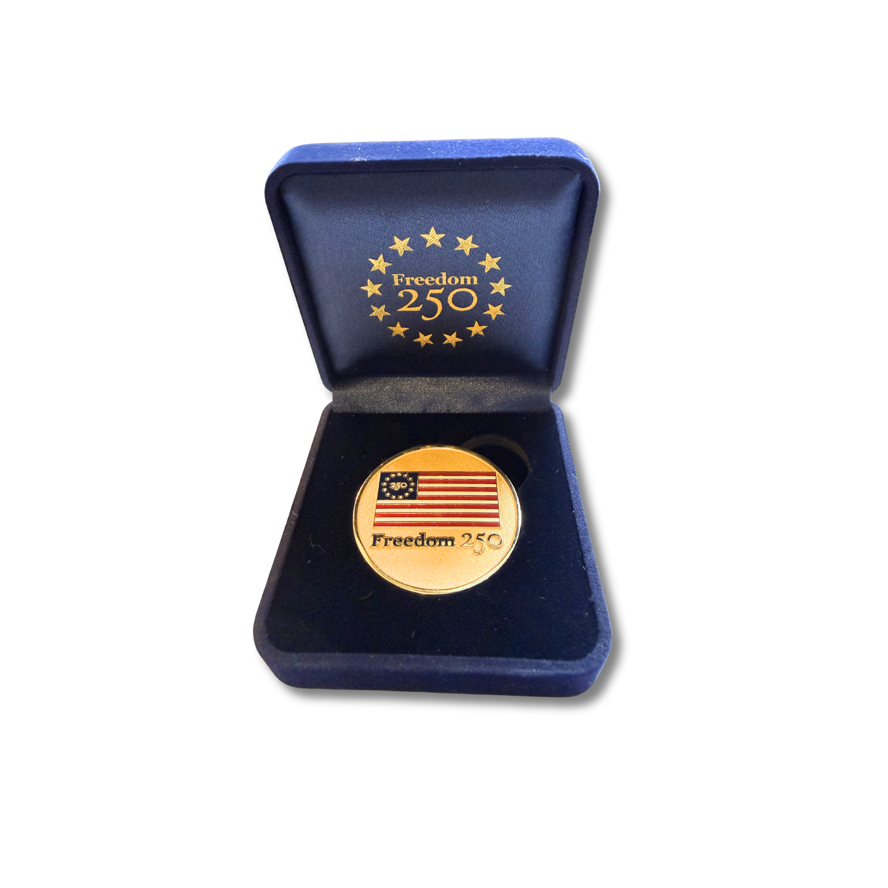 Freedom 250 Challenge Coin Gold Limited Edition