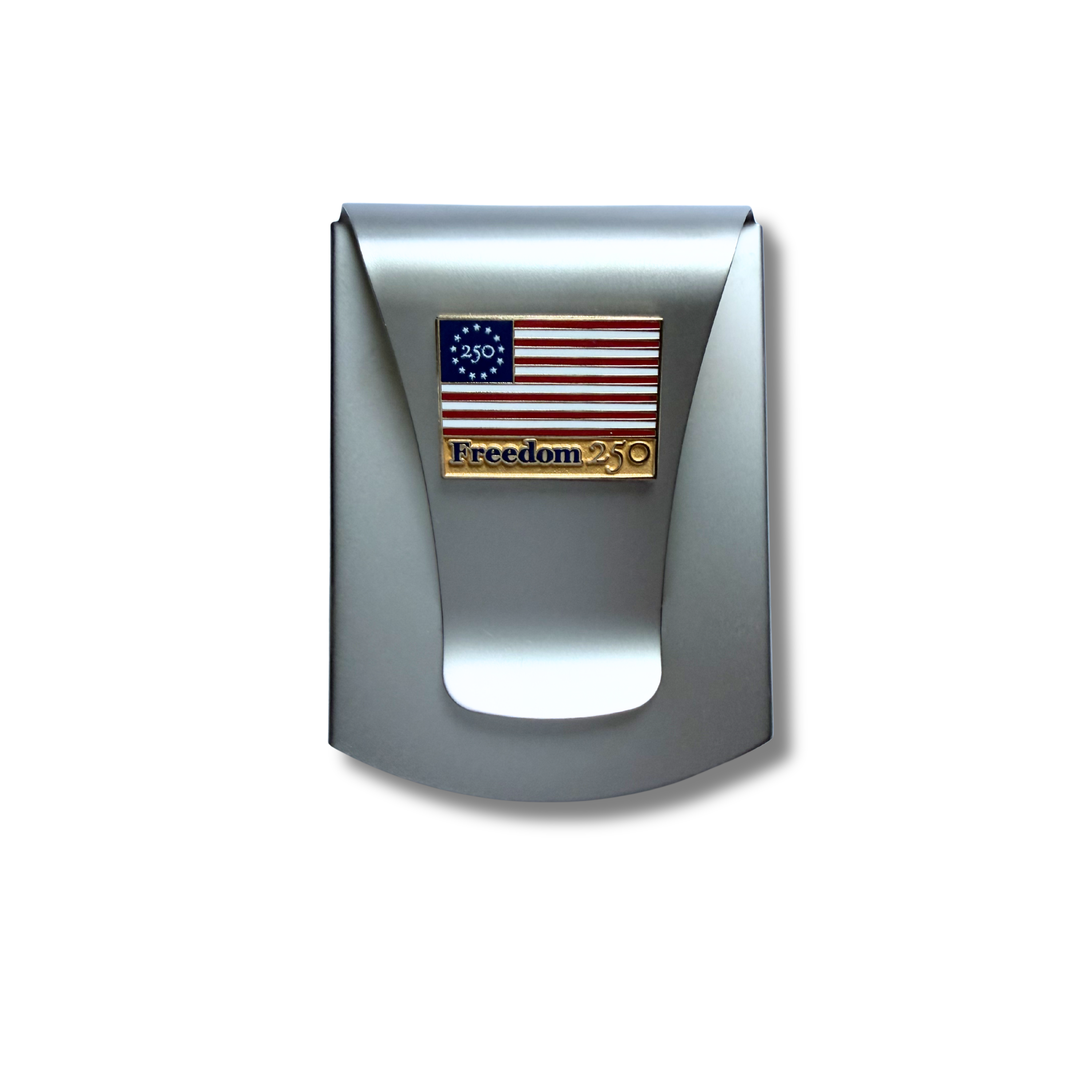Freedom 250 Smart Money Clip w/ Flag Medallion