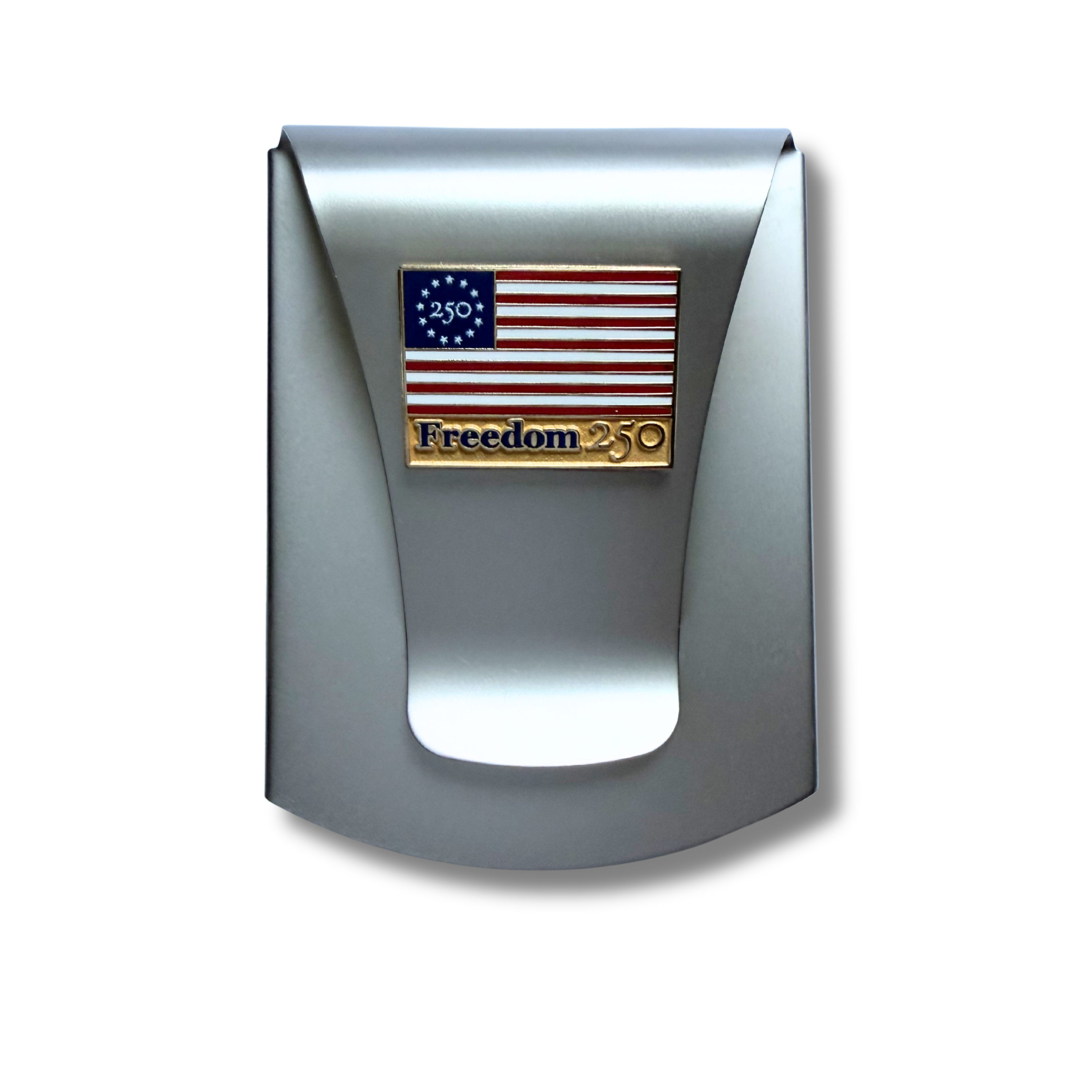 Freedom 250 Smart Money Clip w/ Flag Medallion