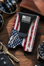 Freedom 250 Smart Wallet w/ Flag on Clip