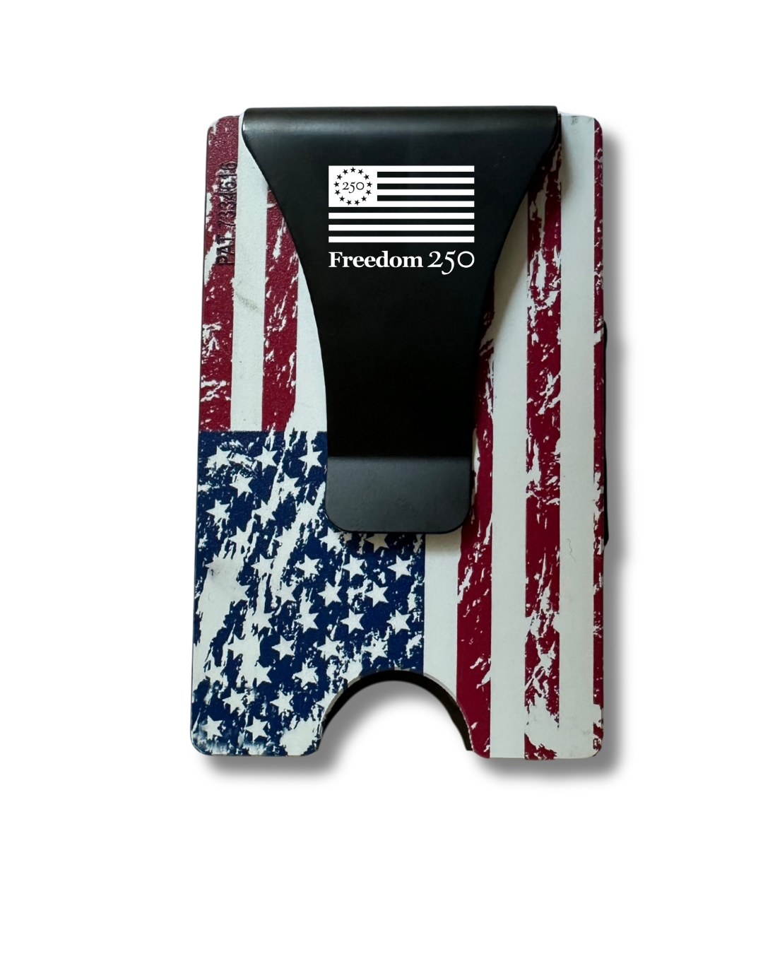 Freedom 250 Smart Wallet w/ Flag on Clip