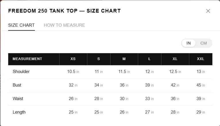 Freedom 250 Tank Top